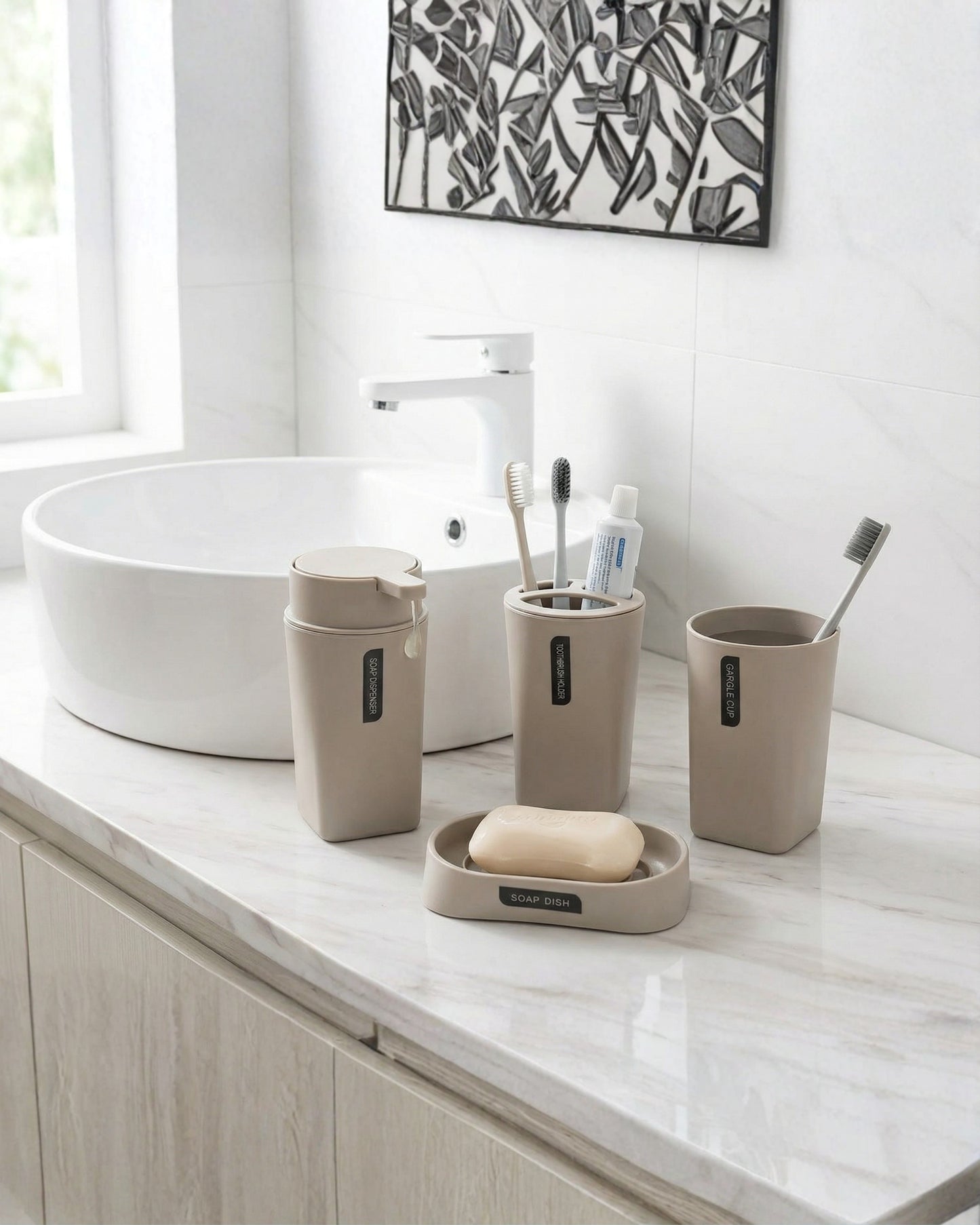 Kit de accesorios para baño