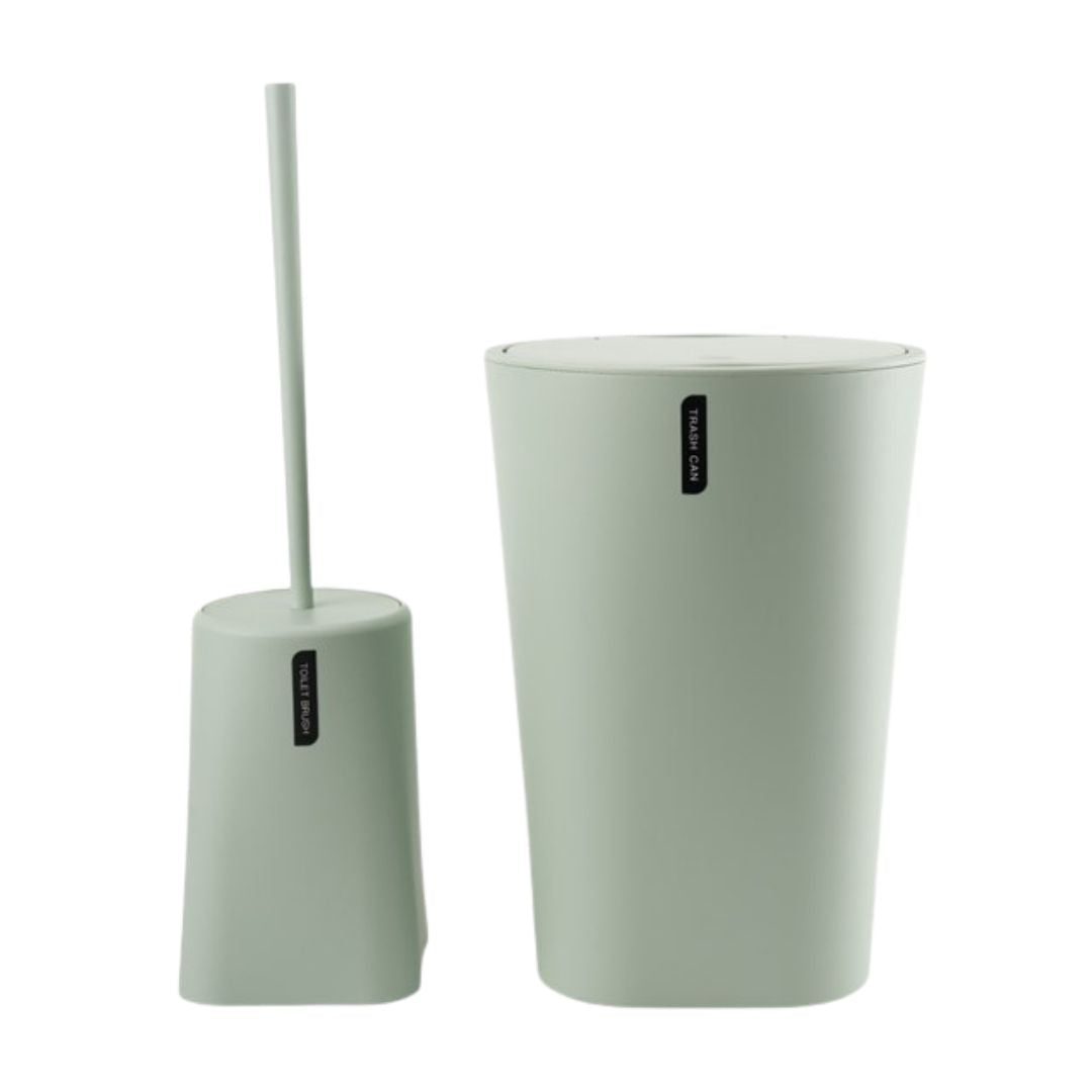 Papelera y Cepillo para Baño